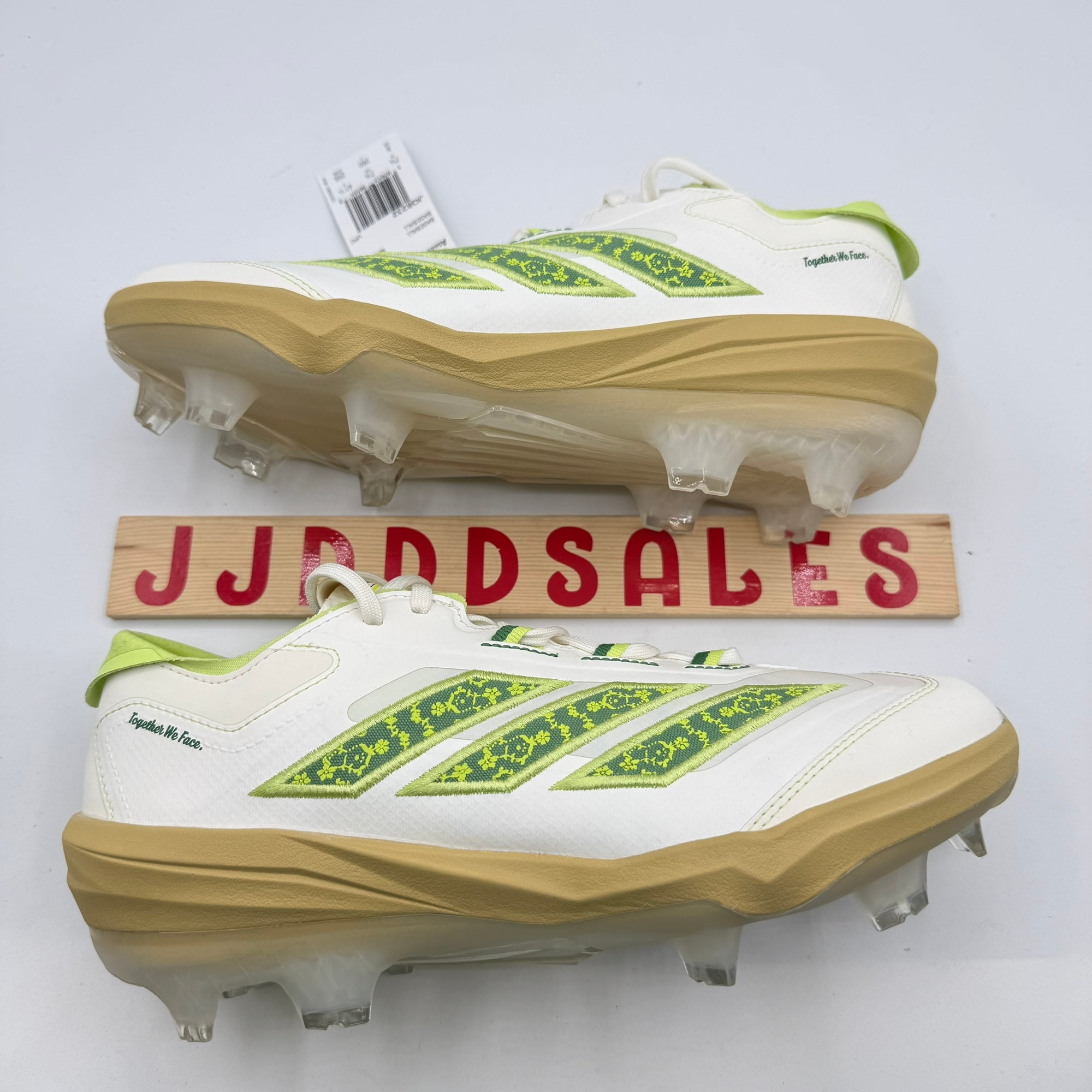 Adidas Adizero Impact TPU Baseball Cleats Men’s Size 10.5 JQ8232 White Green Adidas Adizero Impact TPU Baseball Cleats | Mercari main image 2