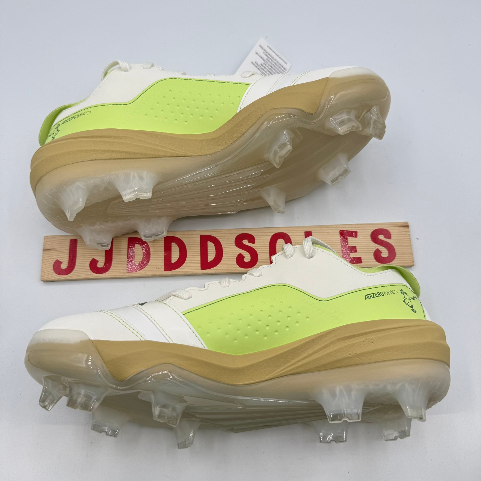 adidas adizero White and Lime Green Baseball Cleats JQ8232 men’s size 9 NWOB Adidas Adizero Impact TPU Baseball Cleats JQ8232 White Pulse  main image 2