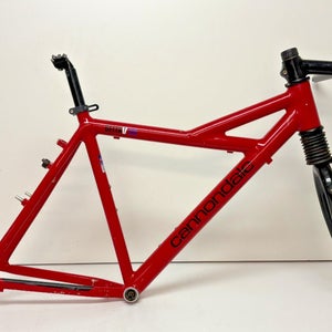 Vintage 1993 Cannondale Delta V700 19.5" C-T Aluminum Mtn Bike Frame Head Shok++