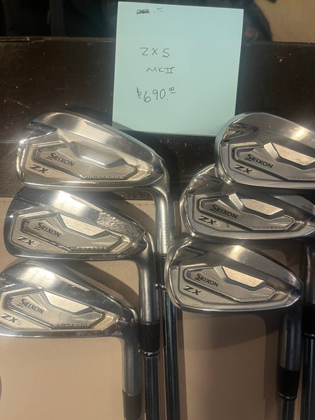 Men's 2024 Srixon ZX5 MKII Right Handed Iron Set Stiff Flex Steel Shaft (Used)