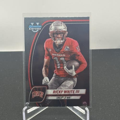 Ricky White III UNLV Rebels 2024 Bowman U Football Base #153
