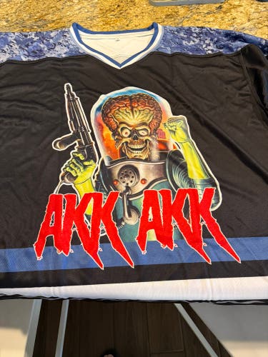 Space Force inspired hockey Jersey, #7 XL