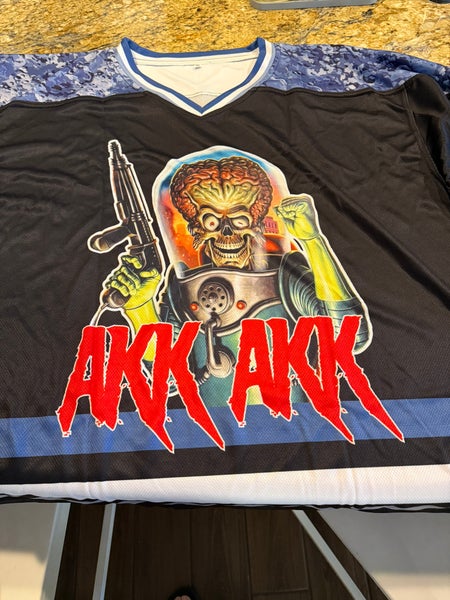 Space Force inspired hockey Jersey, #7 XL
