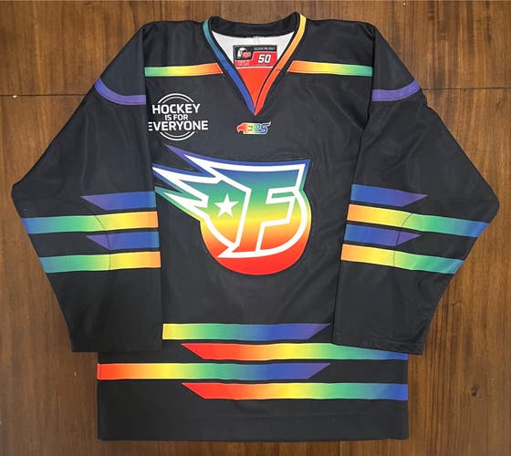 Indy Fuel Hockey is for Everyone specialty jersey size 50