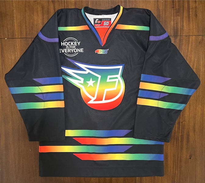 Indy Fuel Hockey is for Everyone specialty jersey size 50