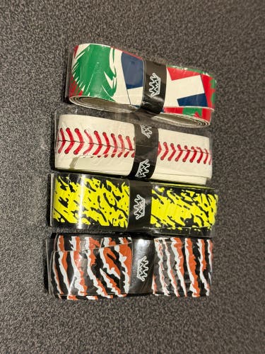 Dinger Grips(bat grips) 4 Grip Bundle Pack