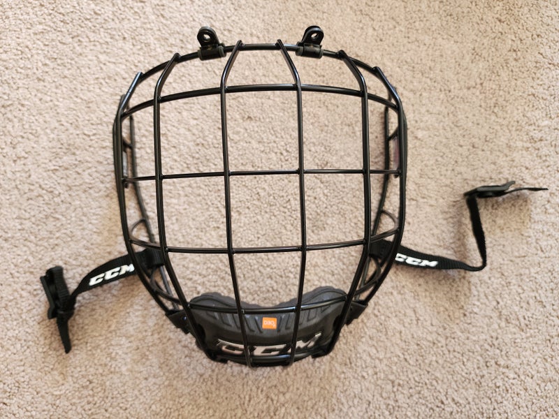 CCM Hockey Helmet Black Cage FM 708 L Large Type B1 Very Nice