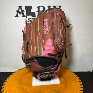 (4)Rawlings RH Softball Gloves (Used) see photos
