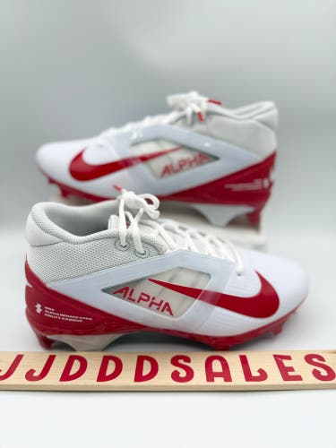 Nike Alpha Menace 4 Pro Football Cleats University Red White FD7037-102 Men Sz 8

New Without Box
