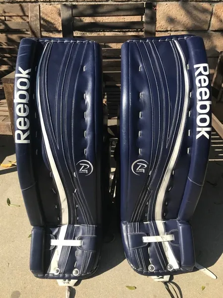 Custom Reebok P4 Pro Goalie Leg Pads (36 + 2) and Gloves