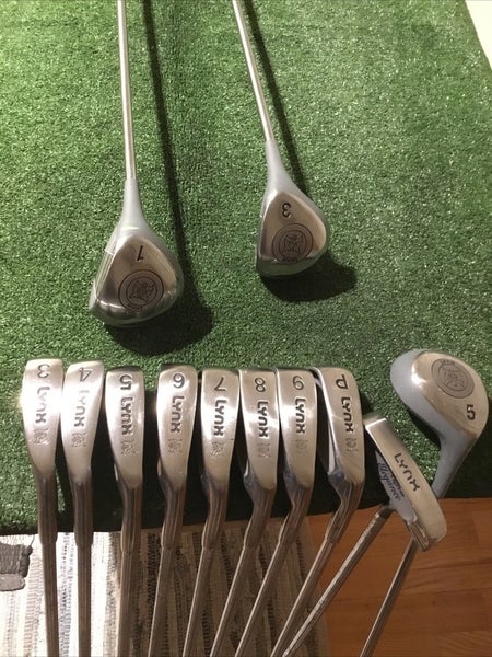 Lynx Ladies Jaguar Full Set (D, 3W, 5W, 3-PW, Putter) Ladies Reg. Steel Shafts