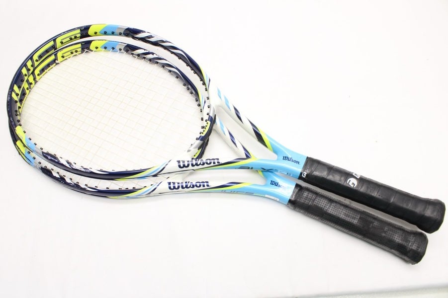 *LOT OF 2* WILSON BLX JUICE 100 (GEN 1) TENNIS RACQUET (4 3/8) FROM A COLLECTOR