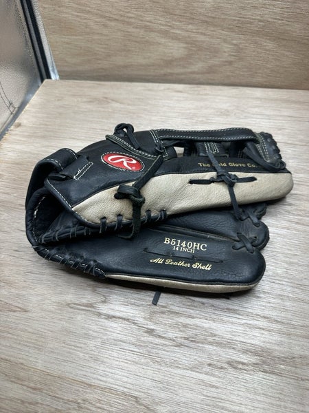 Rawlings 14 Softball Glove B5140HC Leather Black Tan Custom Collection