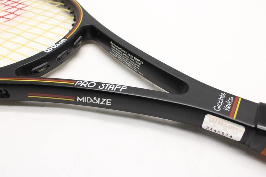 TAIWAN* WILSON PRO STAFF MIDSIZE 85 TENNIS RACQUET (4 3/8) FROM A TAIWAN* WILSON PRO STAFF MIDSIZE 85 TENNIS RACQUET (4 3/8) FROM A