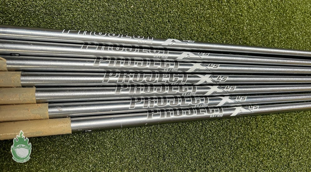 Used Project X LS 6.5 125g 5-GW Extra Stiff Flex Steel Iron Set Shafts