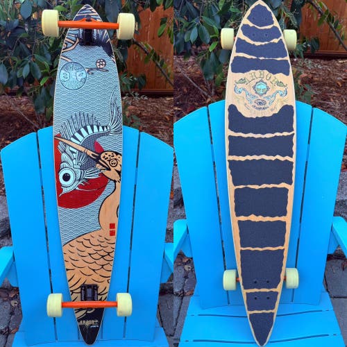Arbor Bamboo Complete Longboard Skateboard “Pelican” (9.25” x 46”) Slant Trucks