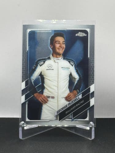 George Russell Williams Racing 2021 Topps F1 Chrome Base Portrait Card #19