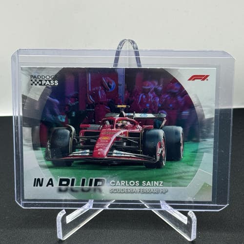 Carlos Sainz Scuderia Ferrari  2024 Topps F1 Paddock Pass In a Blur Insert #BL-4