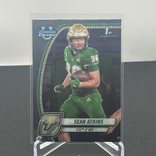 Sean Atkins USF Bulls 2024 Bowman U Football 1st Bowman Base #161