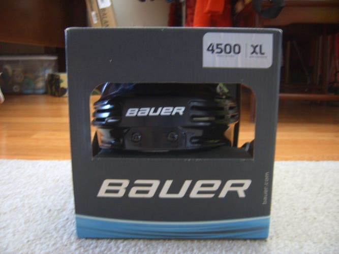 New in Box Bauer 4500 Senior Hockey Helmet sz Extra Large Black