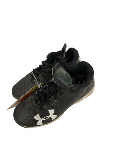 Used Under Armour BB CLEATS BB/SB Cleats Black Youth 13.0 11847-S000029998