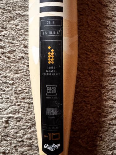 2025 Rawlings Icon Composite USABat Certified Bat (-10) 19 oz 29" (Used)