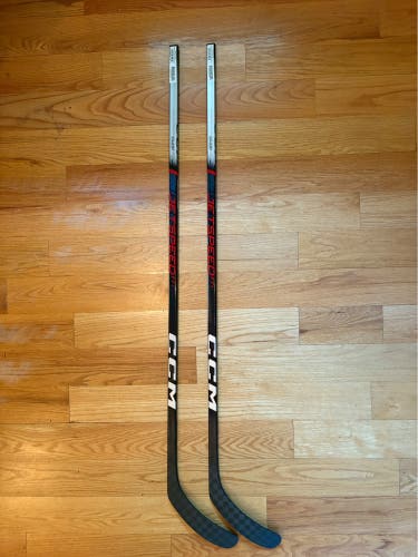 Senior CCM Ft+ Right Handed Hockey Stick P29, 75 flex (New) - 2 pack