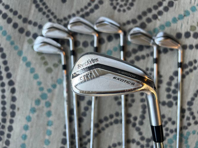 Men's Tour Edge Exotics C723 Right Handed Iron Set Stiff Flex Steel Shaft (New)
