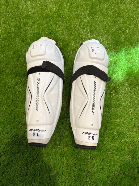 Junior Winnwell AMP 500 10" Shin Pads (Used)