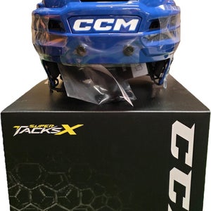 Toronto Maple Leafs Royal Medium CCM Super Tacks X Helmet Pro Stock (New)