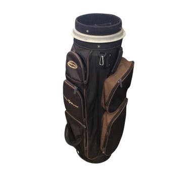Used Taylormade CART BAG Mens Cart Bag Black And Tan 11760-S000082994