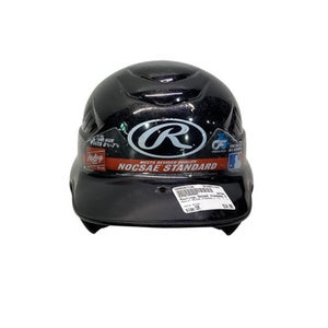 Used Rawlings NOCSAE STANDARD 6 1/2 - 7 1/2 Batting Helmet No Mask Black SM 11347-S000257136