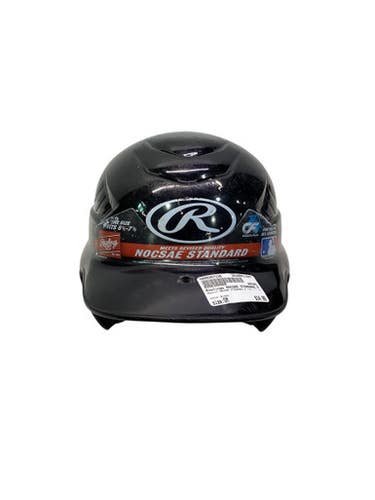 Used Rawlings NOCSAE STANDARD 6 1/2 - 7 1/2 Batting Helmet No Mask Black SM 11347-S000257136
