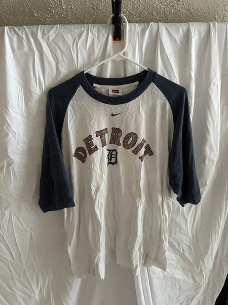 Nike Team Detroit Tigers Baseball Shirt Mens Large