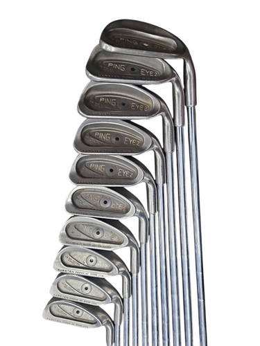 Used Ping EYE 2 BLACK DOT Mens Iron Set RH 2I-PW 11850-S000021334