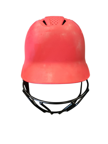 Used Evoshield RED SOFTBALL Batting Helmet w/Mask Red SM 11850-S000021723