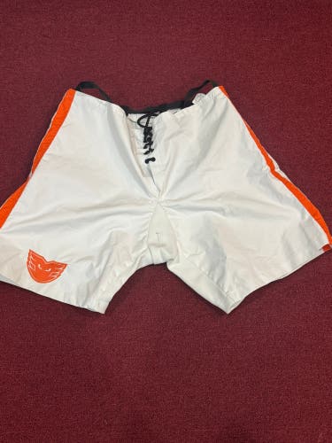 Lehigh Vallet Phantoms White Large CCM PP10 Pant Shell Pro Stock item#LHWSL
