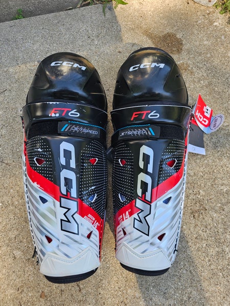 Senior CCM Jetspeed FT6 14" Shin Pads (Used)