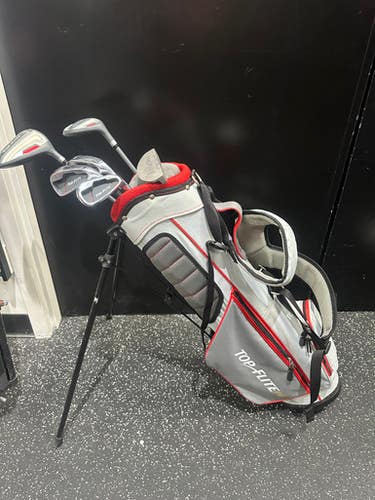 Used Top Flite JR SET GRAY AND RED Jr Club Set RH 7 Piece 11849-S000032538