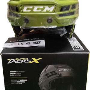 Medium CCM Super Tacks X Helmet Pro Stock - Military Green(New)
