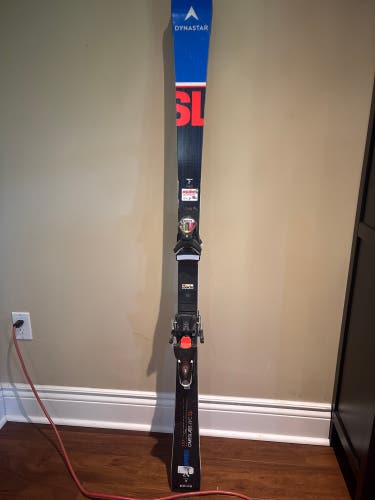 Unisex 2021 Dynastar Speed WC FIS SL 157 cm Racing Skis With Bindings Max Din 12 (Used)