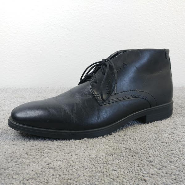 Ecco Men’s Melbourne Black Leather Chukka Dress Boot Size 11 Ecco Men Melbourne Boots Shoes Men main image 4