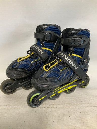 Used Schwinn ABEC5 ADJUST1-4 Junior Rec Fitness Skates Navy Blue Adjustable 11823-S000034843