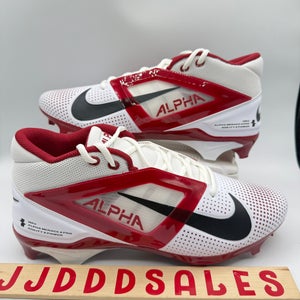 Nike Alpha Menace 4 Pro Football Cleats White Dark Red FZ7702-108 Men’s Sz 13

New Without Box