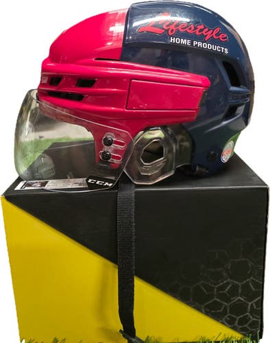 Small CCM Super Tacks X Helmet Pro Stock (Used-Oshawa Generals)