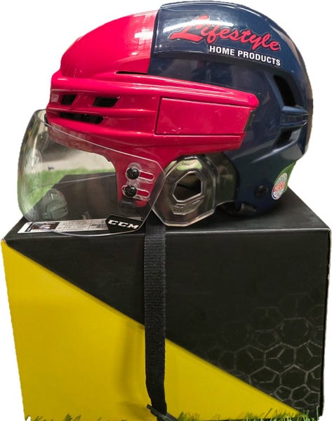 Small CCM Super Tacks X Helmet Pro Stock (Used-Oshawa Generals)