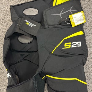 Bauer Supreme S29 Used Medium Black Junior Ice Hockey Pants JR girdle