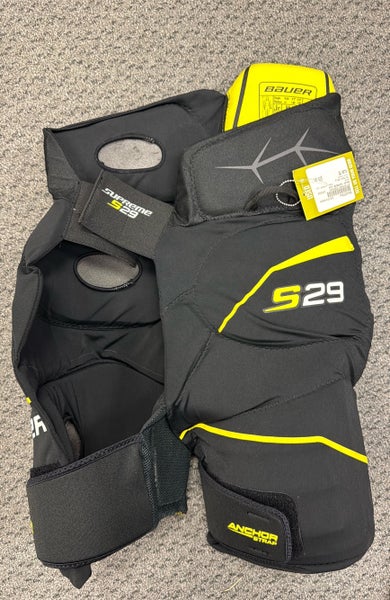 Bauer Supreme S29 Used Medium Black Junior Ice Hockey Pants JR girdle