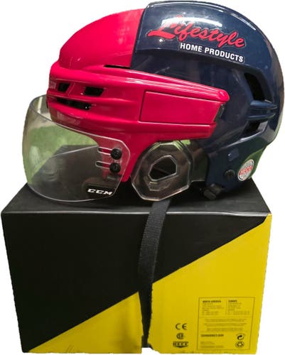 Medium CCM Super Tacks X Helmet Pro Stock (Used-Oshawa Generals)