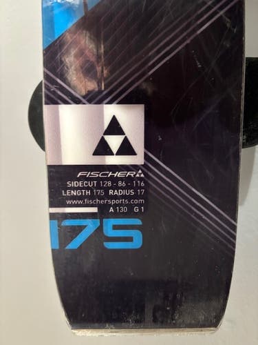 All Mountain 175 cm Fischer Pro Mt 86 Ti Skis With Bindings Max Din 16 (Used)